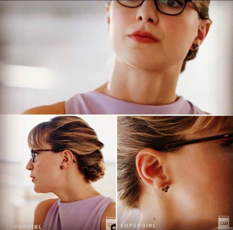 Melissa Benoist wearing Manjusha Jewels earrings on Supergirl